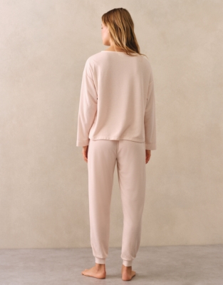 Double-Faced Henley Pyjama Set