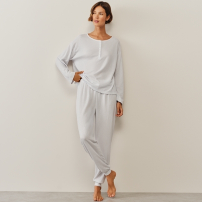 Double-Faced Henley Pyjama Set