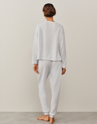 Double-Faced Henley Pyjama Set