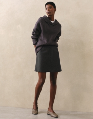 Double Faced Mini Skirt
