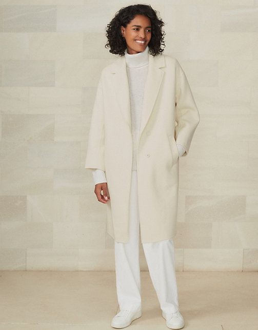 Double-Faced Wool-Rich Layering Coat | Coats & Jackets | The White ...