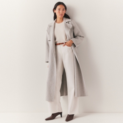 Double Faced Wool Trench Coat