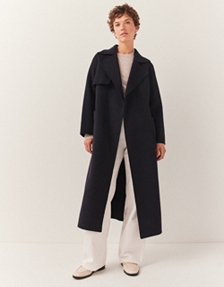 Double Faced Wool Trench Coat