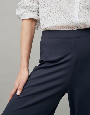 jersey cropped trousers