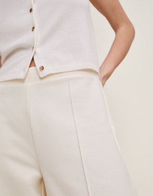 Double Jersey Pull On Crop Trousers