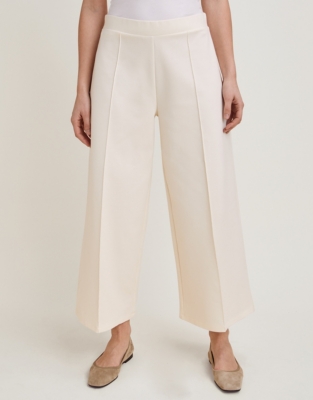 Double Jersey Pull On Crop Trousers