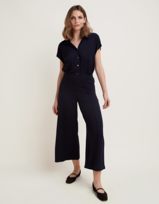 Double Jersey Pull On Crop Trousers