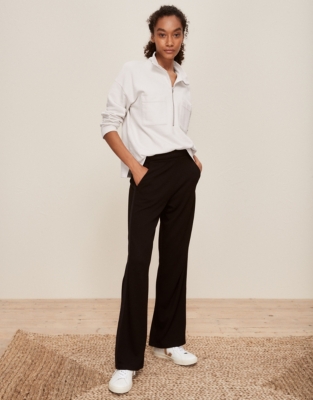 Double-Jersey Pull-On Side Stripe Trouser | Trousers & Leggings | The ...