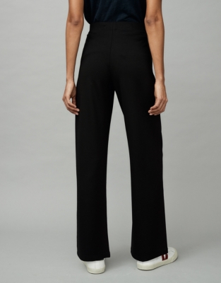 Double-Jersey Pull-On Straight-Leg Trousers | Trousers & Leggings | The ...
