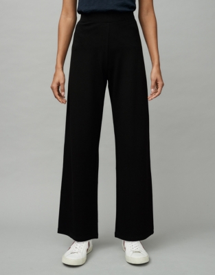 Double-Jersey Pull-On Straight-Leg Trousers | Clothing Sale | The White ...