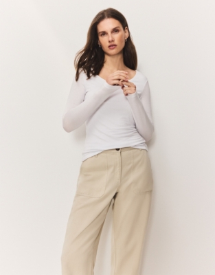 Double Layer Long Sleeve T-Shirt