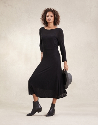 Double Layer Midi Dress with Wool | All Clothing Sale | The White Company US