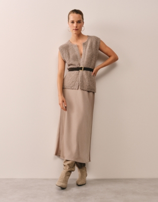 Double Satin Bias Skirt
