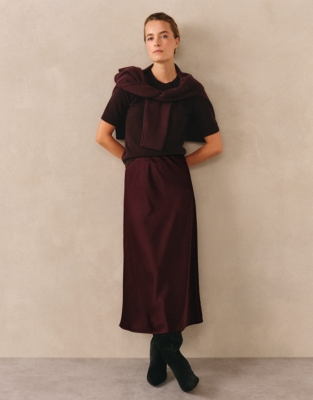 Double Satin Bias Skirt
