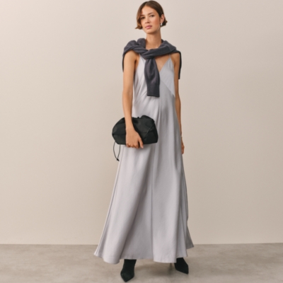 Double Satin Slip Dress