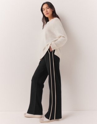 Womens pants hotsell with side stripe