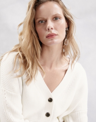 Double V-Neck Cardigan | Sweaters & Cardigans | The White Company US