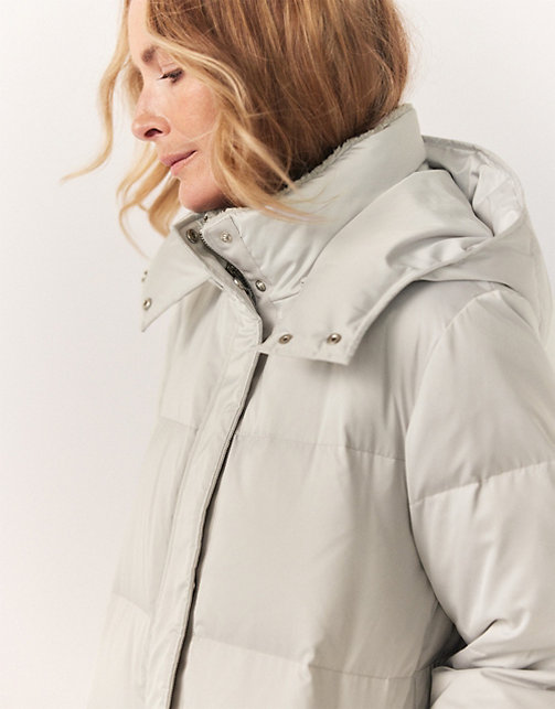 Down Filled Long Puffer Coat | Coats & Jackets | The White Company UK