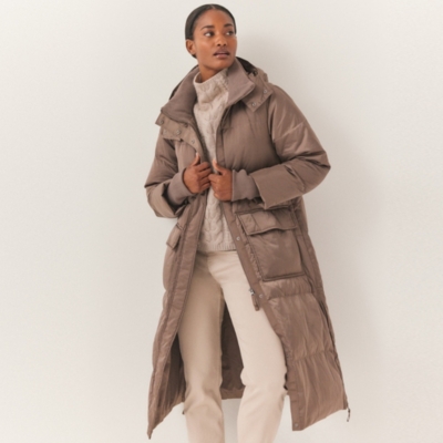 Down Filled Long Puffer Coat