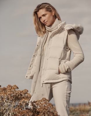 Down Filled Puffer Gilet Clothing Sale The White Company UK