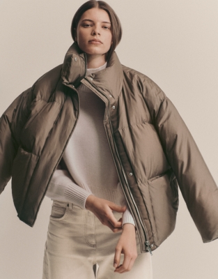 Down Filled Short Puffer Coat