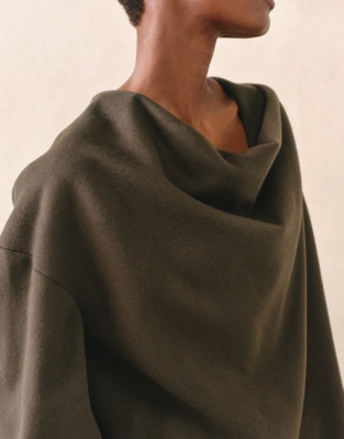 Drape Front Cape