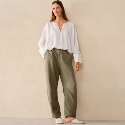 Drawstring Hem Blouse