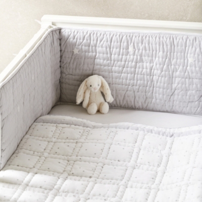 white company cot bumper