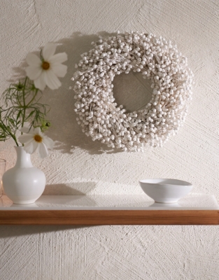 Dried Linum Wreath – 20cm