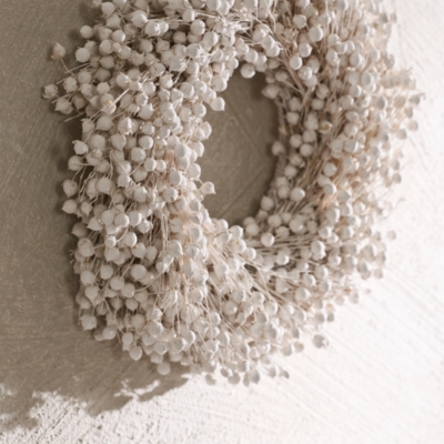 Dried Linum Wreath – 20cm
