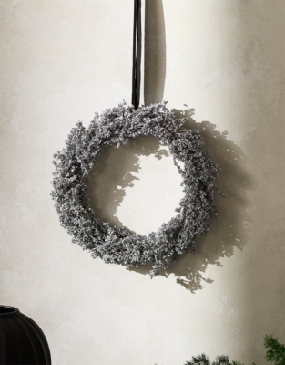 Dried Silver Wreath – 25cm