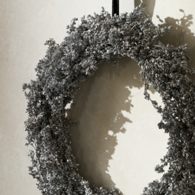 Dried Silver Wreath – 25cm