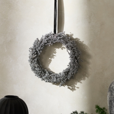 Dried Silver Wreath – 25cm