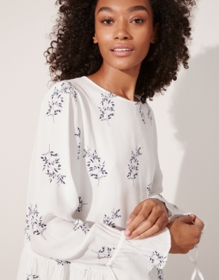 Feuille embroidered 2024 tunic dress