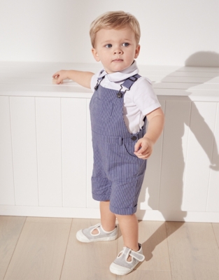 Baby 2025 dungaree shorts