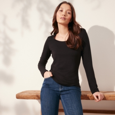 Essential Double Layer T-Shirt | Wardrobe Essentials | The White Company UK