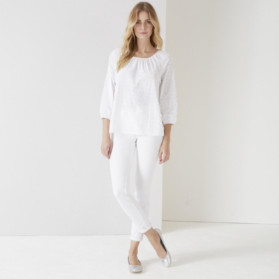Embroidered Floral Blouse | Shirts & Blouses | The White Company UK