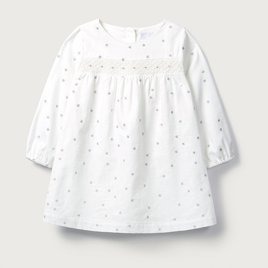 White Smocked Dress