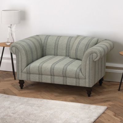 Earlsfield Stripe Love Seat Sofas Armchairs The White Company Uk