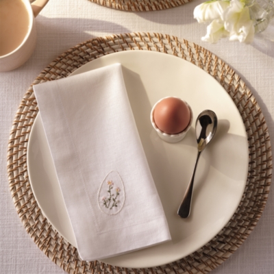 Easter Egg Embroidered Napkins