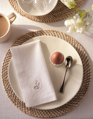 Easter Egg Embroidered Napkins