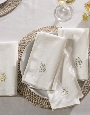 Easter Embroidered Napkins – Set of 4