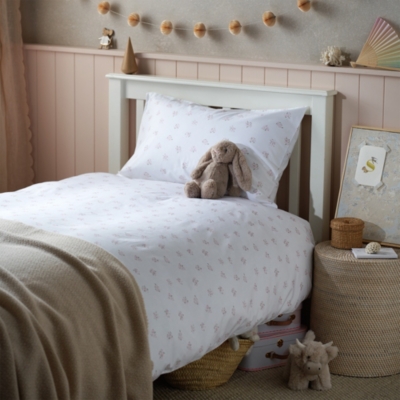 White company cheap cot duvet