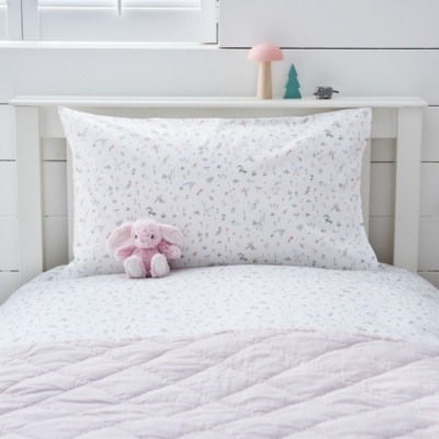 White company cheap cot bed duvet