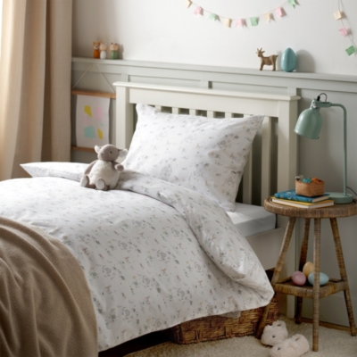 White company 2025 cot bedding