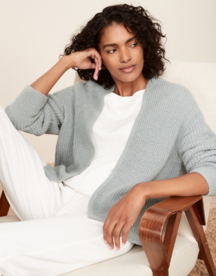 Edge-To-Edge Cardigan with Alpaca | Sweaters & Cardigans | The White ...