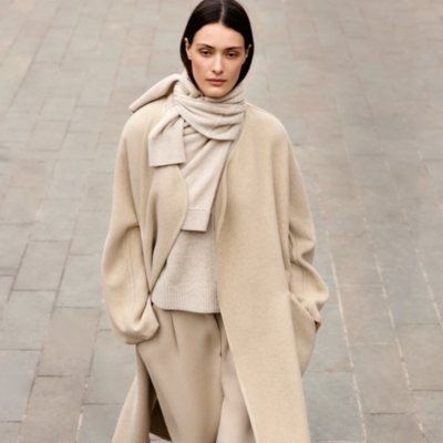 Edge To Edge Wool Coat