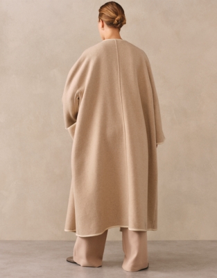 Edge To Edge Wool Coat