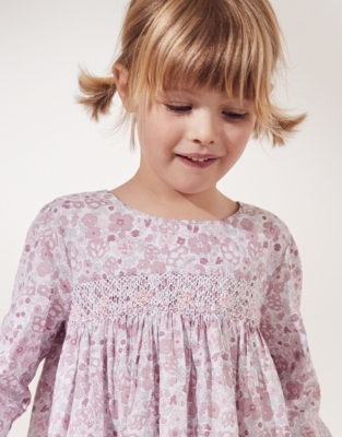 Edie Smocked Floral Dress (18mths-6yrs) | Children's Clothing Sale ...
