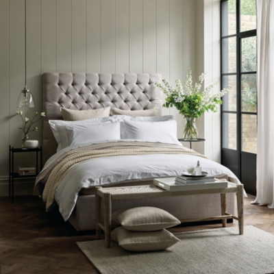 Egyptian Cotton 200 Thread Count Single Row Cord Duvet Cover & Pillowcase Set